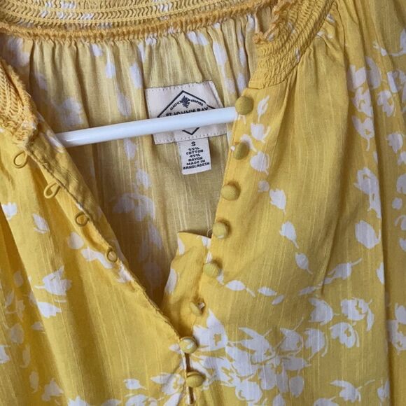 St John’s Bay Yellow Summer Shirt Small - Picture 3 of 5